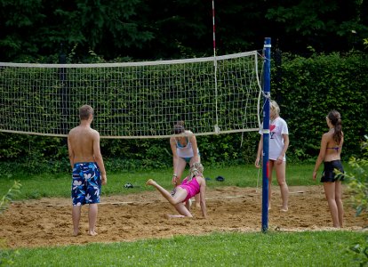 Boisko do gry w siatkówke plażową